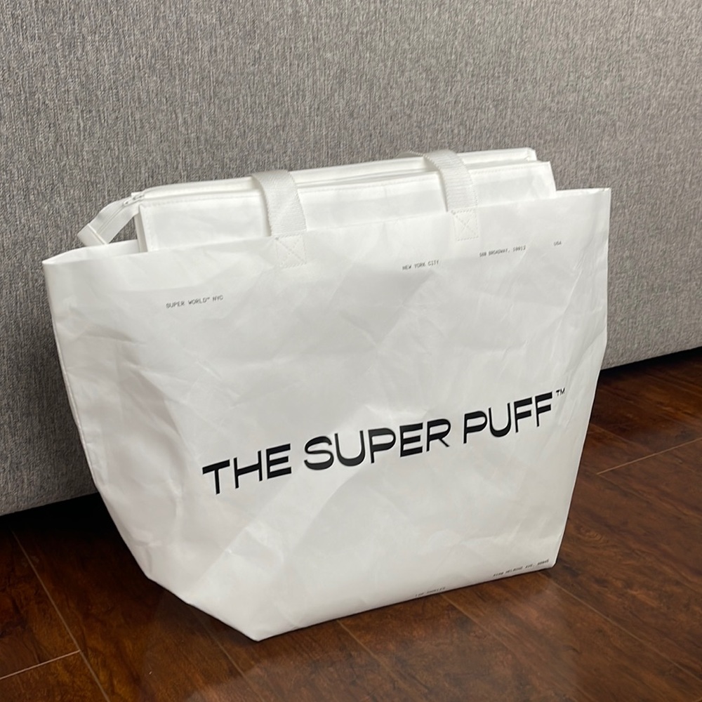 Aritzia large Super World Super Puff garment tote